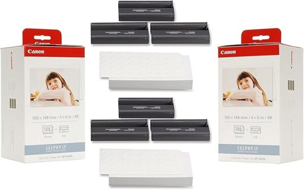 canon kp 108in photo paper red, white