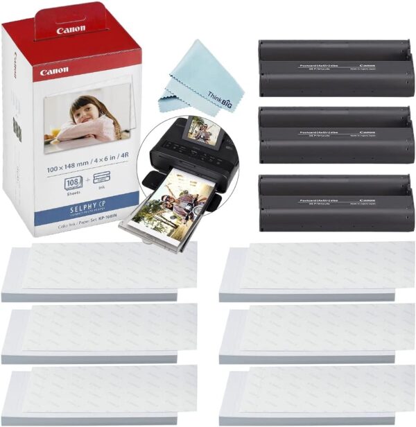 canon kp 108in photo paper red, white
